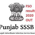 PSSSB FSO result 2020